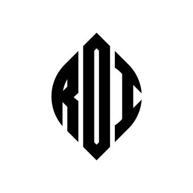 Dairesel ve elips şekilli RDI daire harf logosu tasarımı. Typographic tarzında RDI elips harfleri. Üç baş harf daire şeklinde bir logo oluşturuyor. RDI Çember Amblemi Soyut Monogram Harf İşaretleyici Vektörü.