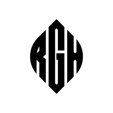 Çember ve elips şekilli RGX daire harf logosu tasarımı. Typographic tarzında RGX elips harfleri. Üç baş harf daire şeklinde bir logo oluşturuyor. RGX Çember Amblemi Soyut Monogram Harf İşaretleyici Vektörü.