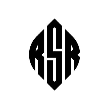 Çember ve elips şekilli RSR daire harf logosu tasarımı. Typographic tarzında RSR elips harfleri. Üç baş harf daire şeklinde bir logo oluşturuyor. RSR Çember Amblemi Soyut Monogram Harf İşaretleyici Vektörü.