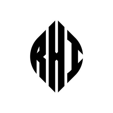 Çember ve elips şekilli RXI daire harf logosu tasarımı. Typographic tarzında RXI elips harfleri. Üç baş harf daire şeklinde bir logo oluşturuyor. RXI Çember Amblemi Soyut Monogram Harf İşaretleyici Vektörü.