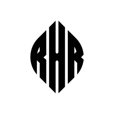 Çember ve elips şekilli RXR daire harf logosu tasarımı. Typographic tarzında RXR elips harfleri. Üç baş harf daire şeklinde bir logo oluşturuyor. RXR Çember Amblemi Soyut Monogram Harf İşaretleyici Vektörü.