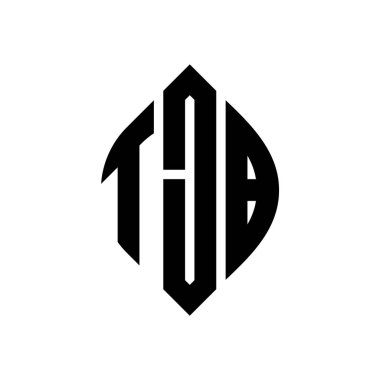 Çember ve elips şekilli TJB daire harf logosu tasarımı. Tipografik biçimli TJB elips harfleri. Üç baş harf daire şeklinde bir logo oluşturuyor. TJB Çember Amblemi Soyut Monogram Harf İşaretleyici Vektörü.