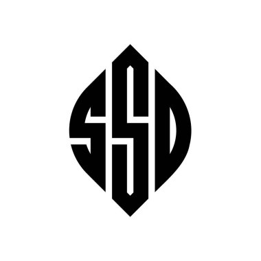 Çember ve elips şekilli SSO yuvarlak harf logosu tasarımı. SSO elips harfleri tipografik tarzda. Üç baş harf daire şeklinde bir logo oluşturuyor. SSO Çemberi Amblemi Soyut Monogram Harf İşaretleme Vektörü.