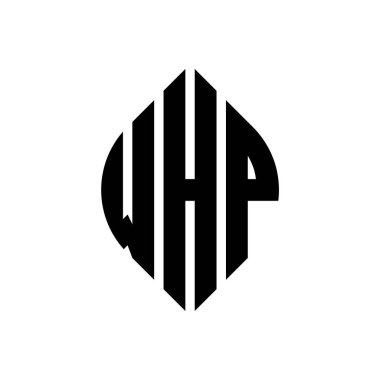 Daire şeklinde ve elips şekilli WhP daire harf logosu tasarımı. whP elips harfleri tipografik tarzda. Üç baş harf daire şeklinde bir logo oluşturuyor. WHP Çember Amblemi Soyut Monogram Harf İşaretleme Vektörü.