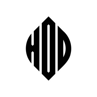 Çember ve elips şekilli XDD daire harf logosu tasarımı. Tipografik biçimli XDD elips harfleri. Üç baş harf daire şeklinde bir logo oluşturuyor. XDD Çember Amblemi Soyut Monogram Harf İşaretleyici Vektörü.