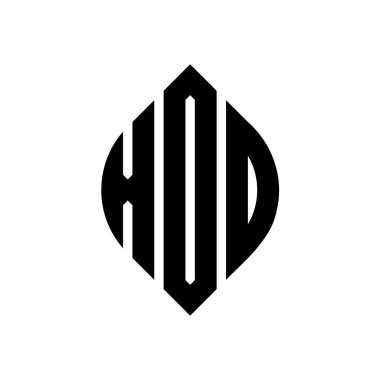 Çember ve elips şekilli XOO daire harf logosu tasarımı. Tipografik tarzda XOO elips harfleri. Üç baş harf daire şeklinde bir logo oluşturuyor. XOO Çember Amblemi Soyut Monogram Harf İşaretleyici Vektörü.