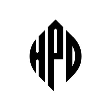 Çember ve elips şekilli XPD daire harf logosu tasarımı. XPD elips harfleri tipografik tarzda. Üç baş harf daire şeklinde bir logo oluşturuyor. XPD Çember Amblemi Soyut Monogram Harf İşaretleme Vektörü.