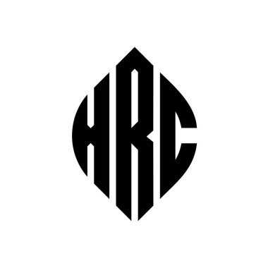 Çember ve elips şekilli XRC daire harf logosu tasarımı. Tipografik biçimli XRC elips harfleri. Üç baş harf daire şeklinde bir logo oluşturuyor. XRC Çember Amblemi Soyut Monogram Harf İşaretleyici Vektörü.
