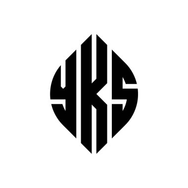 Çember ve elips şekilli YKS daire harf logosu tasarımı. YKS elips harfleri tipografik tarzda. Üç baş harf daire şeklinde bir logo oluşturuyor. YKS Çemberi Amblemi Soyut Monogram Harf İşaretleme Vektörü.