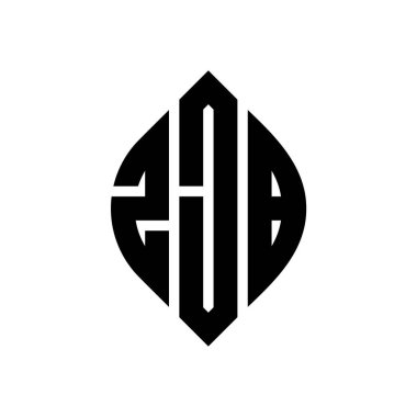 Çember ve elips şekilli ZJB daire harf logosu tasarımı. Typographic tarzında ZJB elips harfleri. Üç baş harf daire şeklinde bir logo oluşturuyor. ZJB Çember Amblemi Soyut Monogram Harf İşaretleyici Vektörü.