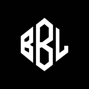 BBL letter logo design with polygon shape. BBL polygon and cube shape logo design. BBL hexagon vector logo template white and black colors. BBL monogram, business and real estate logo.