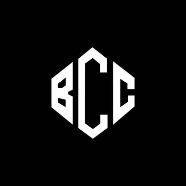 BCC letter logo design with polygon shape. BCC polygon and cube shape logo design. BCC hexagon vector logo template white and black colors. BCC monogram, business and real estate logo.