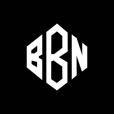 BBN letter logo design with polygon shape. BBN polygon and cube shape logo design. BBN hexagon vector logo template white and black colors. BBN monogram, business and real estate logo.