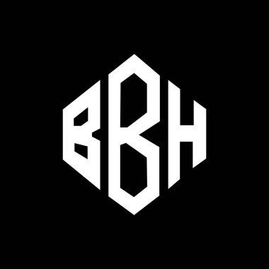 BBH letter logo design with polygon shape. BBH polygon and cube shape logo design. BBH hexagon vector logo template white and black colors. BBH monogram, business and real estate logo.