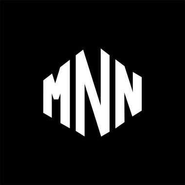MNN letter logo design with polygon shape. MNN polygon and cube shape logo design. MNN hexagon vector logo template white and black colors. MNN monogram, business and real estate logo.