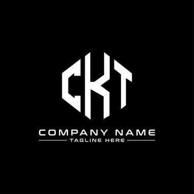 CKT letter logo design with polygon shape. CKT polygon and cube shape logo design. CKT hexagon vector logo template white and black colors. CKT monogram, business and real estate logo.