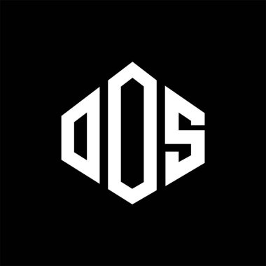 OOS letter logo design with polygon shape. OOS polygon and cube shape logo design. OOS hexagon vector logo template white and black colors. OOS monogram, business and real estate logo.