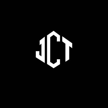 JCT letter logo design with polygon shape. JCT polygon and cube shape logo design. JCT hexagon vector logo template white and black colors. JCT monogram, business and real estate logo.