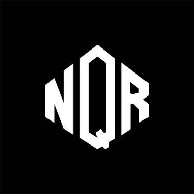 NQR letter logo design with polygon shape. NQR polygon and cube shape logo design. NQR hexagon vector logo template white and black colors. NQR monogram, business and real estate logo.NQR letter logo design with polygon shape. NQR polygon and cube sh