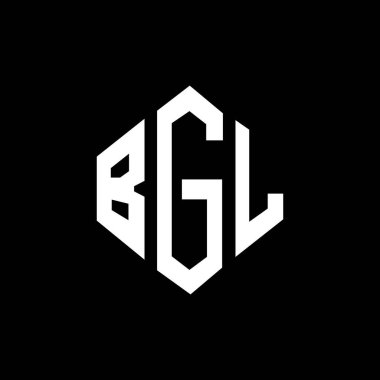 BGL letter logo design with polygon shape. BGL polygon and cube shape logo design. BGL hexagon vector logo template white and black colors. BGL monogram, business and real estate logo.