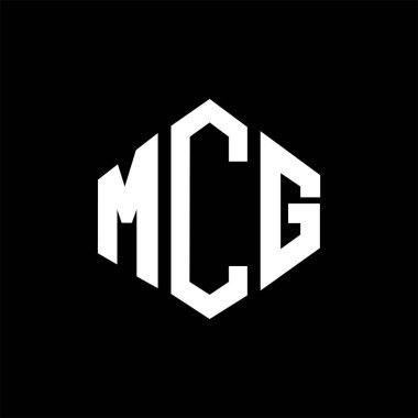 MCG letter logo design with polygon shape. MCG polygon and cube shape logo design. MCG hexagon vector logo template white and black colors. MCG monogram, business and real estate logo.
