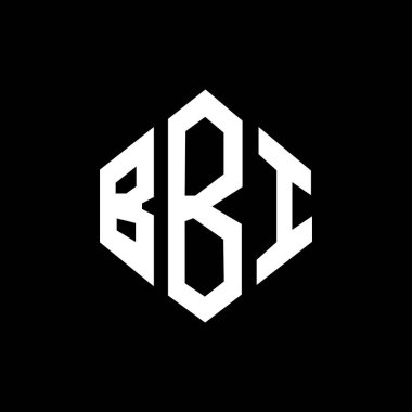 BBI letter logo design with polygon shape. BBI polygon and cube shape logo design. BBI hexagon vector logo template white and black colors. BBI monogram, business and real estate logo.