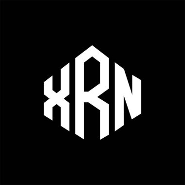 XRN letter logo design with polygon shape. XRN polygon and cube shape logo design. XRN hexagon vector logo template white and black colors. XRN monogram, business and real estate logo.XRN letter logo design with polygon shape. XRN polygon and cube sh