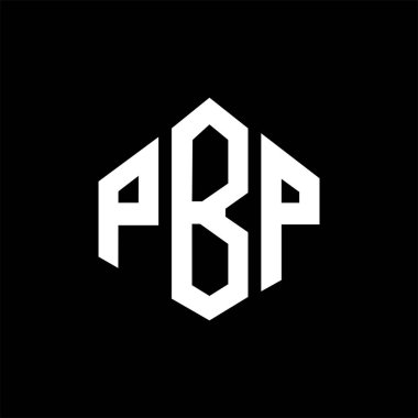 PBP letter logo design with polygon shape. PBP polygon and cube shape logo design. PBP hexagon vector logo template white and black colors. PBP monogram, business and real estate logo.