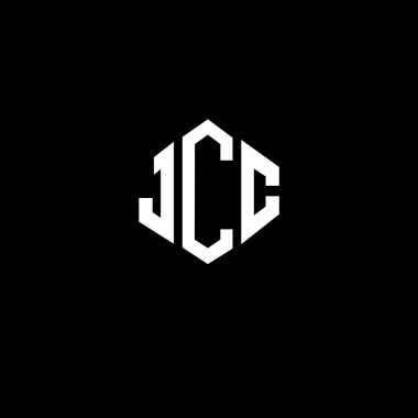 JCC letter logo design with polygon shape. JCC polygon and cube shape logo design. JCC hexagon vector logo template white and black colors. JCC monogram, business and real estate logo.