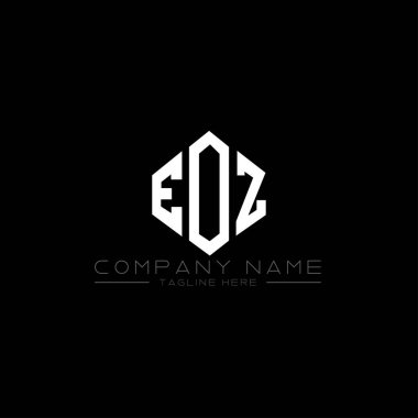 EOZ letter logo design with polygon shape. EOZ polygon and cube shape logo design. EOZ hexagon vector logo template white and black colors. EOZ monogram, business and real estate logo.EOZ letter logo design with polygon shape. EOZ polygon and cube sh