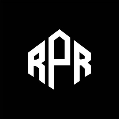 RPR letter logo design with polygon shape. RPR polygon and cube shape logo design. RPR hexagon vector logo template white and black colors. RPR monogram, business and real estate logo.