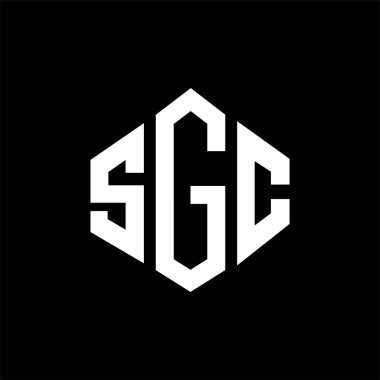 SGC letter logo design with polygon shape. SGC polygon and cube shape logo design. SGC hexagon vector logo template white and black colors. SGC monogram, business and real estate logo.