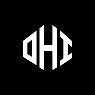 OHT letter logo design with polygon shape. OHT polygon and cube shape logo design. OHT hexagon vector logo template white and black colors. OHT monogram, business and real estate logo.