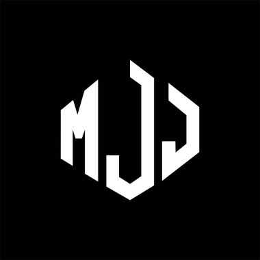 MJJ letter logo design with polygon shape. MJJ polygon and cube shape logo design. MJJ hexagon vector logo template white and black colors. MJJ monogram, business and real estate logo.