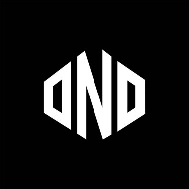 ONO letter logo design with polygon shape. ONO polygon and cube shape logo design. ONO hexagon vector logo template white and black colors. ONO monogram, business and real estate logo.