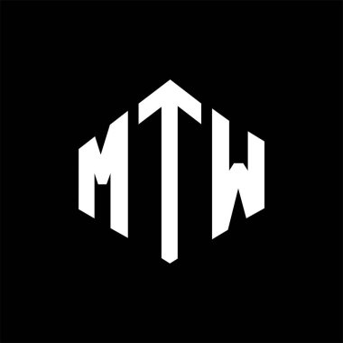 MTW letter logo design with polygon shape. MTW polygon and cube shape logo design. MTW hexagon vector logo template white and black colors. MTW monogram, business and real estate logo.