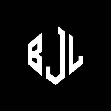 BJL letter logo design with polygon shape. BJL polygon and cube shape logo design. BJL hexagon vector logo template white and black colors. BJL monogram, business and real estate logo.