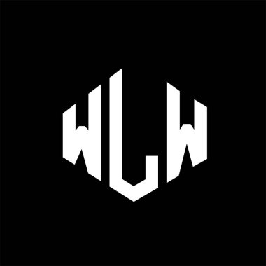 WLW letter logo design with polygon shape. WLW polygon and cube shape logo design. WLW hexagon vector logo template white and black colors. WLW monogram, business and real estate logo.