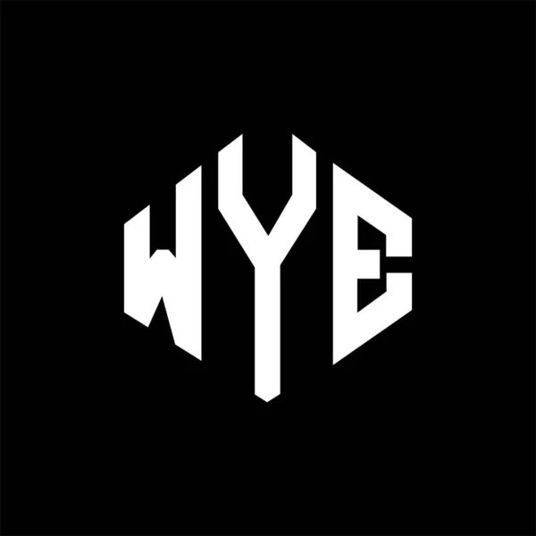 Wye Letter Logo Design Polygon Shape Wye Polygon Cube Shape — Stock Vector