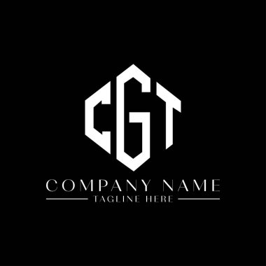 CGT letter logo design with polygon shape. CGT polygon and cube shape logo design. CGT hexagon vector logo template white and black colors. CGT monogram, business and real estate logo.