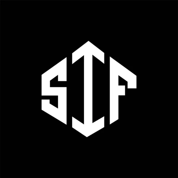 Diseño Del Logotipo Letra Sif Con Forma Polígono Diseño Logotipo — Archivo Imágenes Vectoriales