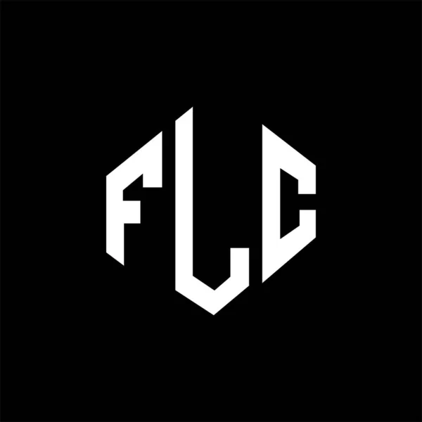 Diseño Del Logotipo Letra Flc Con Forma Polígono Diseño Logotipo — Archivo Imágenes Vectoriales
