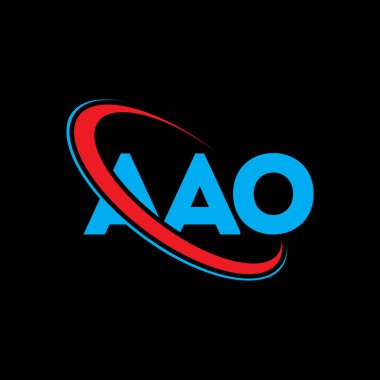 AAO logo. AAO letter. AAO letter logo design. Intitials AAO logo linked with circle and uppercase monogram logo. AAO typography for technology, business and real estate brand.