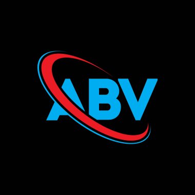 ABV logo. ABV letter. ABV letter logo design. Intitials ABV logo linked with circle and uppercase monogram logo. ABV typography for technology, business and real estate brand.