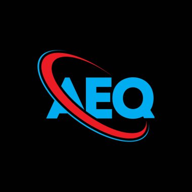 AEQ logo. AEQ letter. AEQ letter logo design. Initials AEQ logo linked with circle and uppercase monogram logo. AEQ typography for technology, business and real estate brand.
