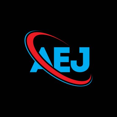 AEJ logo. AEJ letter. AEJ letter logo design. Initials AEJ logo linked with circle and uppercase monogram logo. AEJ typography for technology, business and real estate brand.