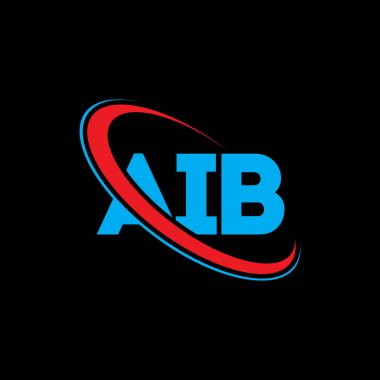 AIB logo. AIB letter. AIB letter logo design. Initials AIB logo linked with circle and uppercase monogram logo. AIB typography for technology, business and real estate brand.
