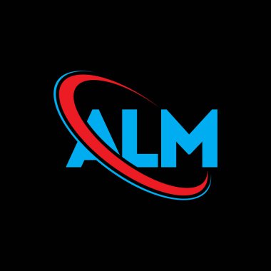 ALM logo. ALM letter. ALM letter logo design. Initials ALM logo linked with circle and uppercase monogram logo. ALM typography for technology, business and real estate brand.
