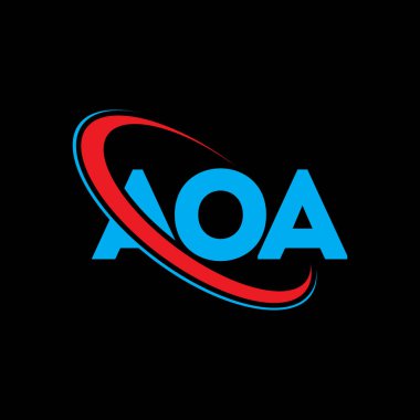 AOA logo. AOA letter. AOA letter logo design. Initials AOA logo linked with circle and uppercase monogram logo. AOA typography for technology, business and real estate brand.