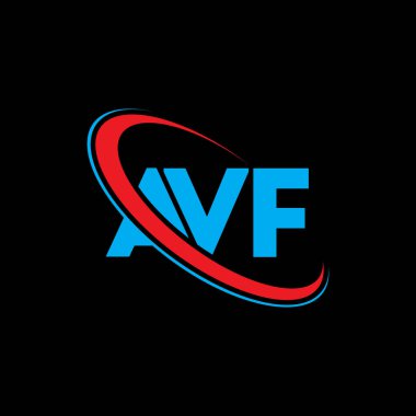 AVF logo. AVF letter. AVF letter logo design. Initials AVF logo linked with circle and uppercase monogram logo. AVF typography for technology, business and real estate brand.